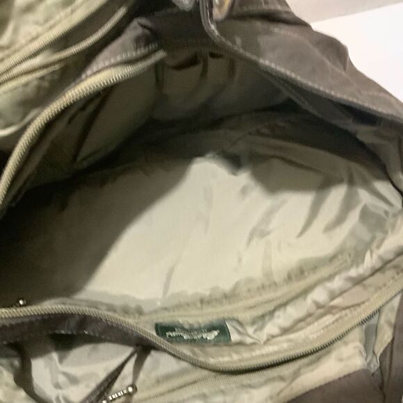 EDDIE Bauer bag brown color nylon double handles multiple pockets - Picture 6 of 11